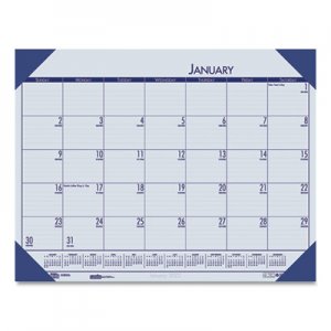 House of Doolittle HOD124640 Recycled EcoTones Ocean Blue Monthly Desk Pad Calendar, 18.5 x 13, 2021
