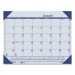 House of Doolittle HOD124640 Recycled EcoTones Ocean Blue Monthly Desk Pad Calendar, 18.5 x 13, 2021