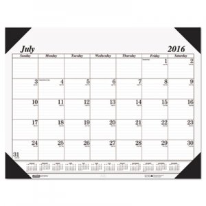 House of Doolittle HOD12502 Recycled Economy 14-Month Academic Desk Pad Calendar, 22 x 17, 2016-2017