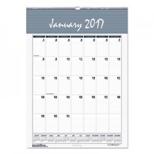 House of Doolittle 332 Recycled Bar Harbor Wirebound Monthly Wall Calendar, 12 x 17, 2017
