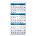 House of Doolittle HOD3640 Recycled Three-Month Format Wall Calendar, 12.25 x 26, 14-Month, 2020-2022