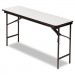 Iceberg 55277 Premium Wood Laminate Folding Table, Rectangular, 60w x 18d x 29h, Gray/Charcoal