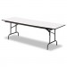 Iceberg 55237 Premium Wood Laminate Folding Table, Rectangular, 96w x 30d x 29h, Gray/Charcoal