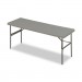 Iceberg 65387 IndestrucTables Too 1200 Series Resin Folding Table, 72w x 24d x 29h, Charcoal