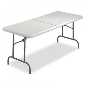 Iceberg 65453 IndestrucTables Too Bifold Resin Folding Table, 60w x 30d x 29h, Platinum