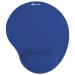 Innovera IVR50447 Mouse Pad w/Gel Wrist Pad, Nonskid Base, 10-3/8 x 8-7/8, Blue