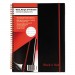Black n' Red K66652 Twin Wire Poly Cover Notebook, Legal Rule, 11 x 8 1/2, 70 Sheets