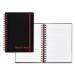 Black n' Red F67010 Twin Wire Poly Cover Notebook, Legal Ruled, 5 7/8 x 4 1/8, White, 70