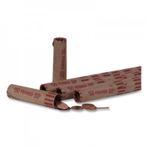 Pap-R Products CTX20001 Preformed Tubular Coin Wrappers, Pennies, $.50, 1000 Wrappers/Box
