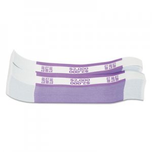 Pap-R Products CTX402000 Currency Straps, Violet, $2,000 in $20 Bills, 1000 Bands/Pack