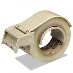 Scotch MMMH122 Compact and Quick Loading Dispenser for Box Sealing Tape, 3" Core, Plastic, Gray