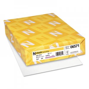 Neenah Paper NEE06571 CLASSIC Laid Stationery, 97 Bright, 24 lb, 8.5 x 11, Solar White, 500/Ream