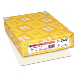 Neenah Paper NEE05201 CLASSIC Linen Stationery, 24 lb, 8.5 x 11, Classic Natural White, 500/Ream