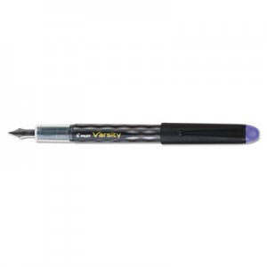 Pilot PIL90008 Varsity Fountain Pen, Medium 1mm, Purple Ink, Gray Pattern Wrap Barrel