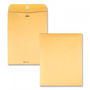 Quality Park QUA37793 Clasp Envelope, #12 1/2, Square Flap, Clasp/Gummed Closure, 9.5 x 12.5, Brown Kraft