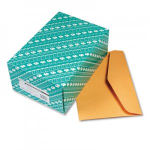 Quality Park 54301 Open Side Booklet Envelope, Traditional, 15 x 10, Brown Kraft, 100/Box
