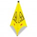 Rubbermaid Commercial 9S0100YL Three-Sided Caution, Wet Floor Safety Cone, 21w x 21d x 30h, Yellow