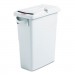 Rubbermaid Commercial 9W25LGY Slim Jim Confidential Document Receptacle w/Lid, Rectangle, 15.875gal, Lt Gray