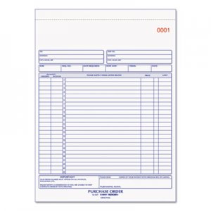 Rediform RED1L147 Purchase Order Book, 8 1/2 x 11, Letter, Three-Part Carbonless, 50 Sets/Book