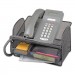 Safco SAF2160BL Onyx Angled Mesh Steel Telephone Stand, 11 3/4 x 9 1/4 x 7, Black