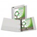 Samsill 16967 Earth's Choice Biobased + Biodegradable D-Ring View Binder, 2" Cap, White