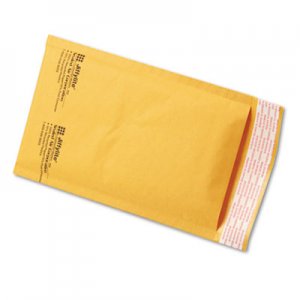 Sealed Air 39091 Jiffylite Self-Seal Mailer, Side Seam, #00, 5 x 10, Golden Brown, 250/Carton