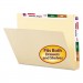 Smead SMD24190 Conversion File Folders, Straight Cut Top Tab, Letter, Manila, 100/Box