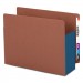 Smead SMD73689 Redrope Drop-Front End Tab File Pockets w/ Fully Lined Colored Gussets, 5.25" Expansion, Letter Size, Redrope