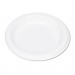Tablemate TBL6644WH Plastic Dinnerware, Plates, 6" dia, White, 125/Pack