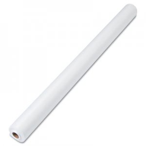 Tablemate LS4050WH Linen-Soft Non-Woven Polyester Banquet Roll, Cut-To-Fit, 40" x 50ft, White