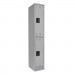 Tennsco TNNDTS121836AMG Double Tier Locker, Single Stack, 12w x 18d x 72h, Medium Gray