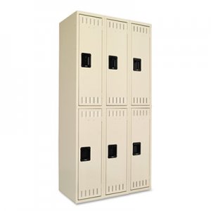 Tennsco TNNDTS121836CSD Double Tier Locker, Triple Stack, 36w x 18d x 72h, Sand