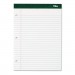 TOPS TOP63379 Double Docket Writing Pad, 8 1/2 x 11 3/4, Legal/Wide, White, 100 Sheets
