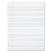 TOPS TOP62349 Filler Paper, 3H, 16 lb, 8 1/2 x 11, College Rule, White, 500 Sheets/Pack