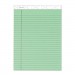 TOPS TOP63190 Prism Plus Colored Legal Pads, 8 1/2 x 11 3/4, Green, 50 Sheets, Dozen