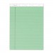 TOPS TOP63190 Prism Plus Colored Legal Pads, 8 1/2 x 11 3/4, Green, 50 Sheets, Dozen