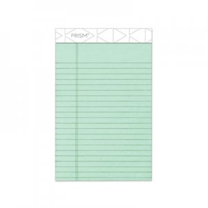 TOPS TOP63090 Prism Plus Colored Legal Pads, 5 x 8, Green, 50 Sheets, Dozen