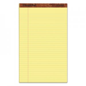 TOPS TOP7572 "The Legal Pad" Ruled Pads, Legal/Wide, 8 1/2 x 14, Canary, 50 Sheets, Dozen