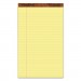 TOPS TOP7572 "The Legal Pad" Ruled Pads, Legal/Wide, 8 1/2 x 14, Canary, 50 Sheets, Dozen