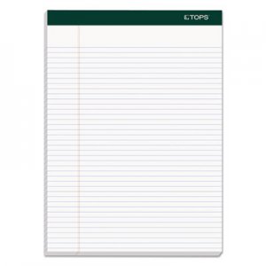 TOPS TOP99612 Double Docket Ruled Pads, 8 1/2 x 11 3/4, White, 100 Sheets, 4 Pads/Pack