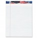 TOPS TOP75111 American Pride Writing Pad, Legal/Wide, 8 1/2 x 11 3/4, White, 50 Sheets, Dozen