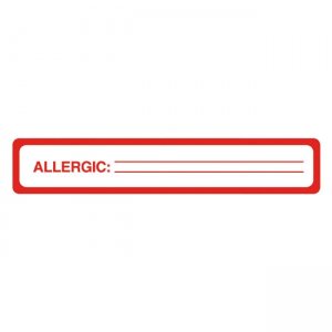 Tabbies 40561 Allergy Label