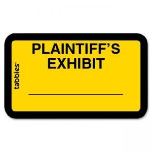 Tabbies 58094 Plaintiff's Exhibit Legal File Labels