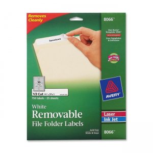 Avery Dennison 8066 Removable Filing Labels