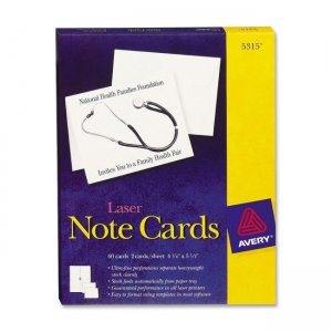 Avery Dennison 5315 Laser Note Card