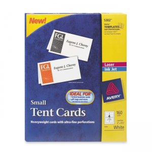 Avery 5302 Laser/Inkjet Embossed Tent Card