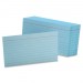 Oxford 7321BLU Colored Ruled Index Card