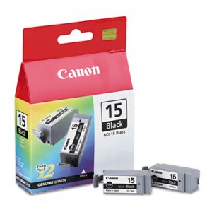 Canon BCI15BK BCI15BK (BCI-15) Ink, Black, 2/PK