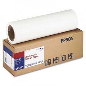 Epson EPSS041856 UltraSmooth Fine Art Paper, 250 g, 17" x 50 ft, 250g/m2, White