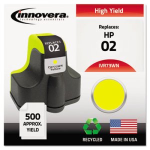 Innovera IVR73WN Remanufactured C8773WN (02) Ink, Yellow